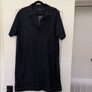 Lauren by Ralph Lauren Dark Denim Shirt Dress